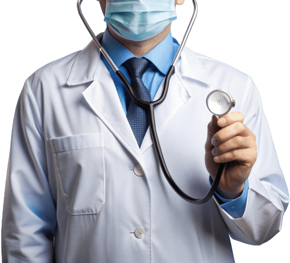 Medical Blue Background Doctor With Stethoscope 1(2)(1)